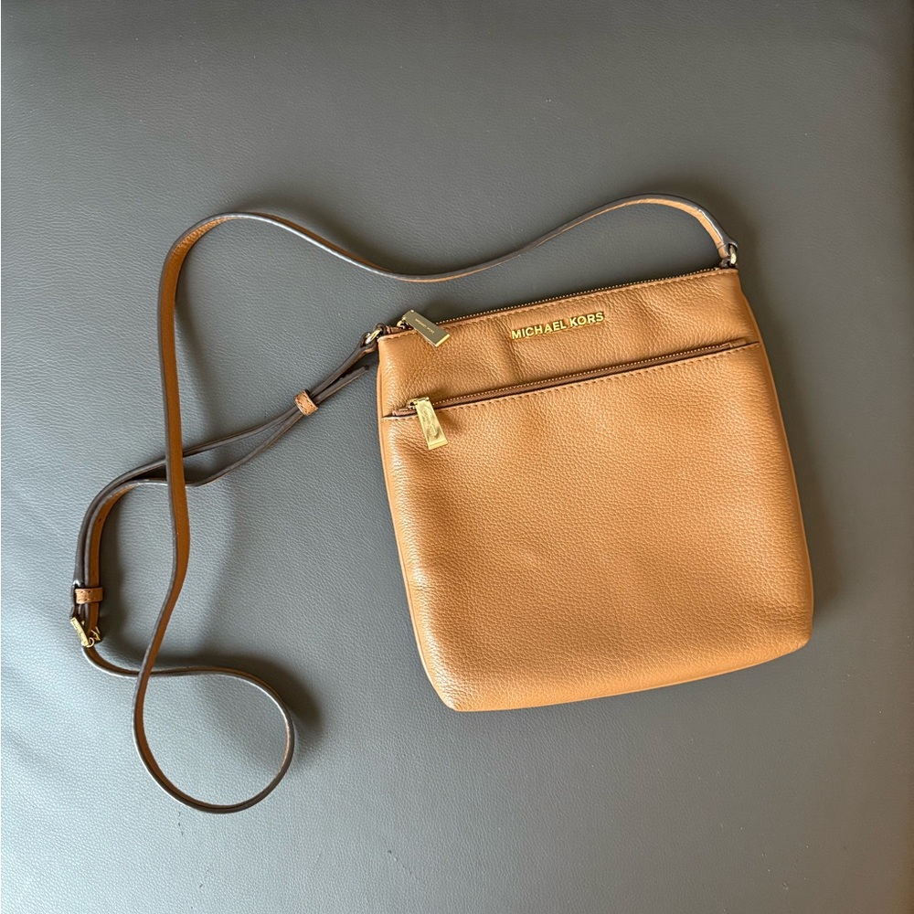 Michael Kors Tan Leather Crossbody Bag